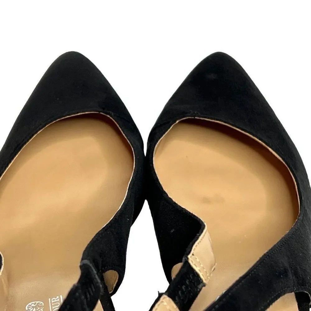 Coach and Four black Letti -CF sling back heels size 6.5
